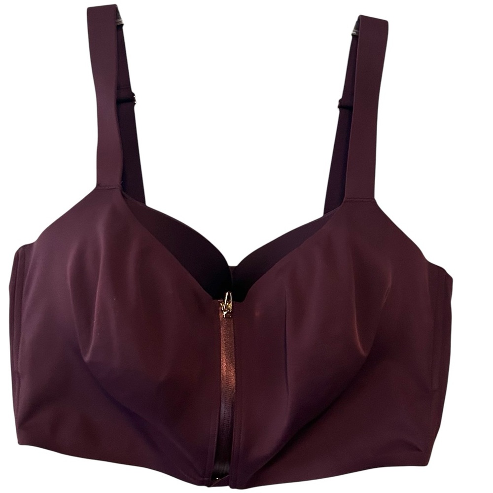 Victoria's Secret Knockout Front-Close Sports Bra Maroon Size 40DD